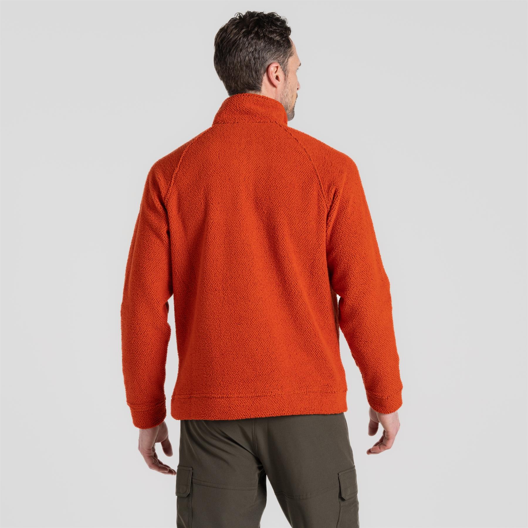 Craghoppers Mens Karlton Fleece Half Zip waffle Texture - Picture 3 of 15