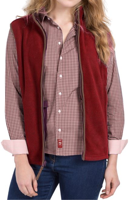 Hazy Blue Womens Ladies Sofia Full Zip Bodywarmer Gilet Fleece Waistcoat 8-20 - Picture 19 of 25