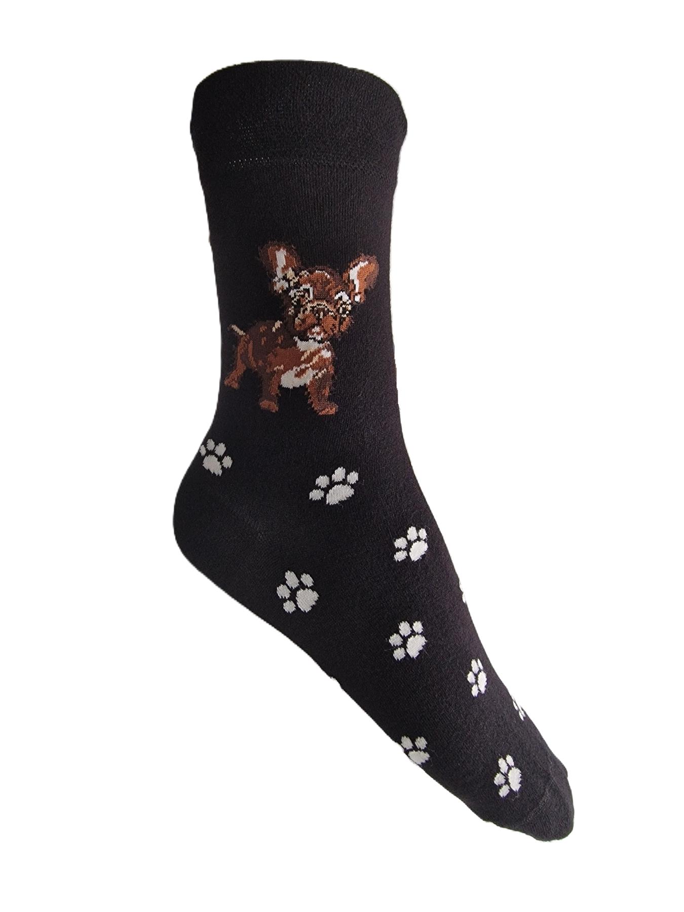 Ladies Dog Lover Novelty Socks Paw Print Bamboo Blend 4-8 - Picture 11 of 35
