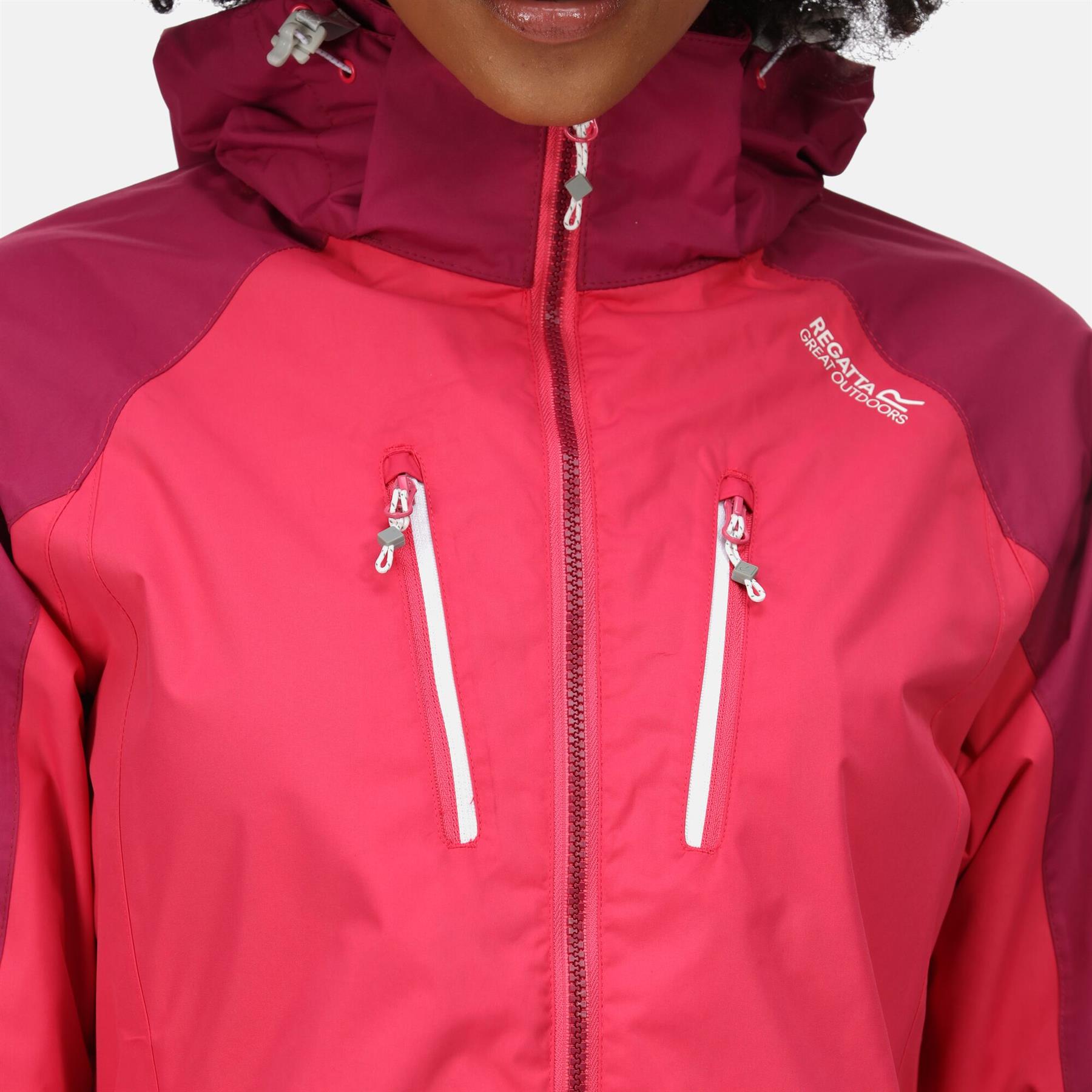 Regatta Womens Calderdale IV Hooded Waterproof Jacket Zipped Pockets - Picture 41 of 48