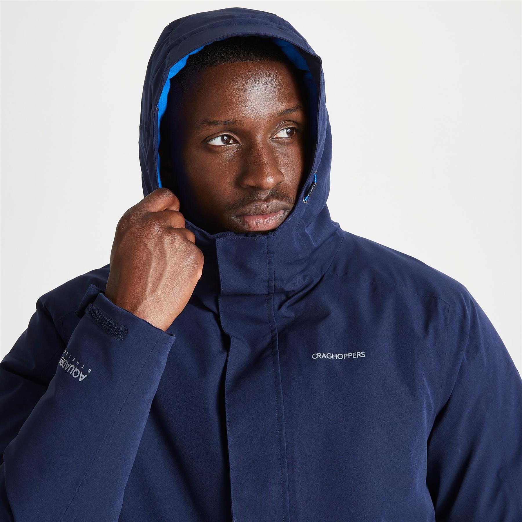 Craghoppers Mens Lorton Thermic Waterproof Breathable Stretch Hooded Jacket Coat - Picture 13 of 27