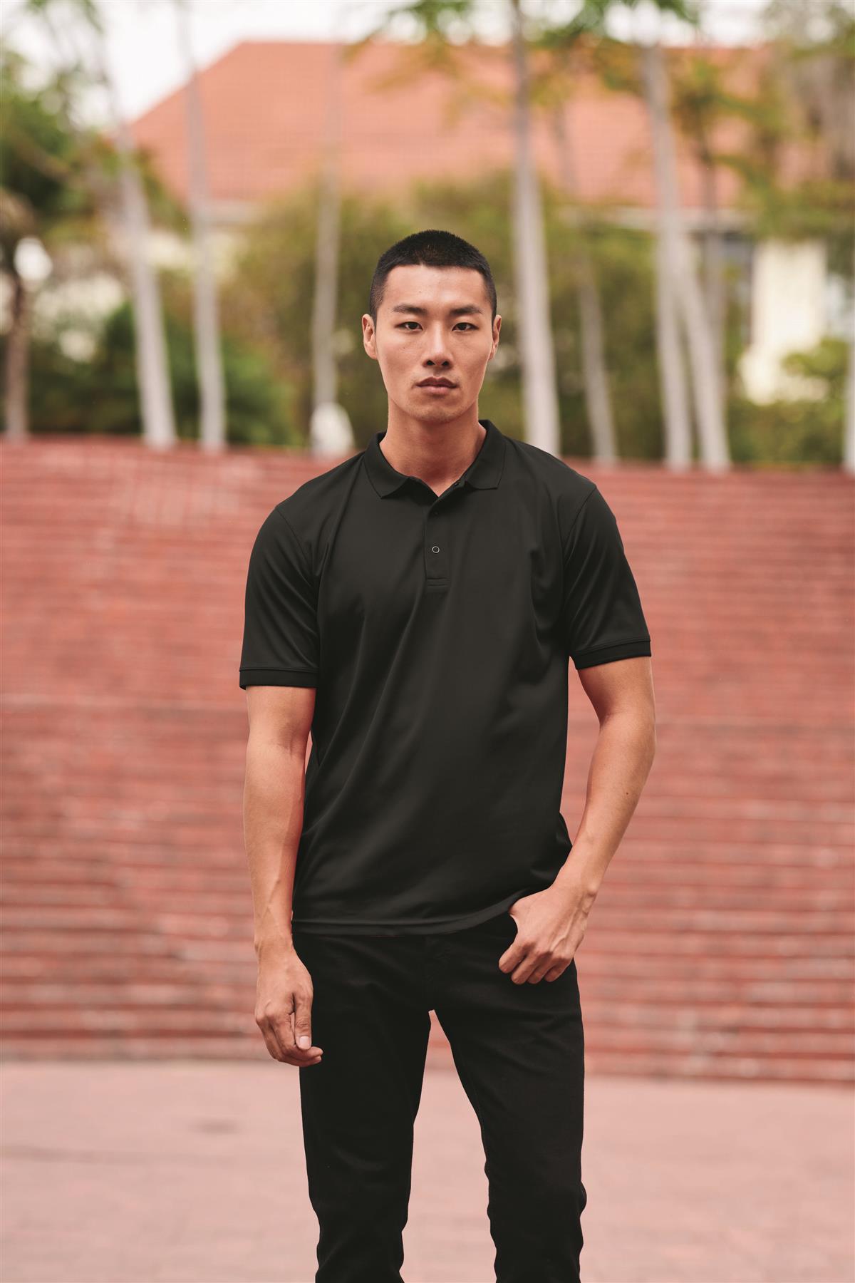 Regatta Mens Stud Coolweave Quick Drying Wicking Polo Shirt