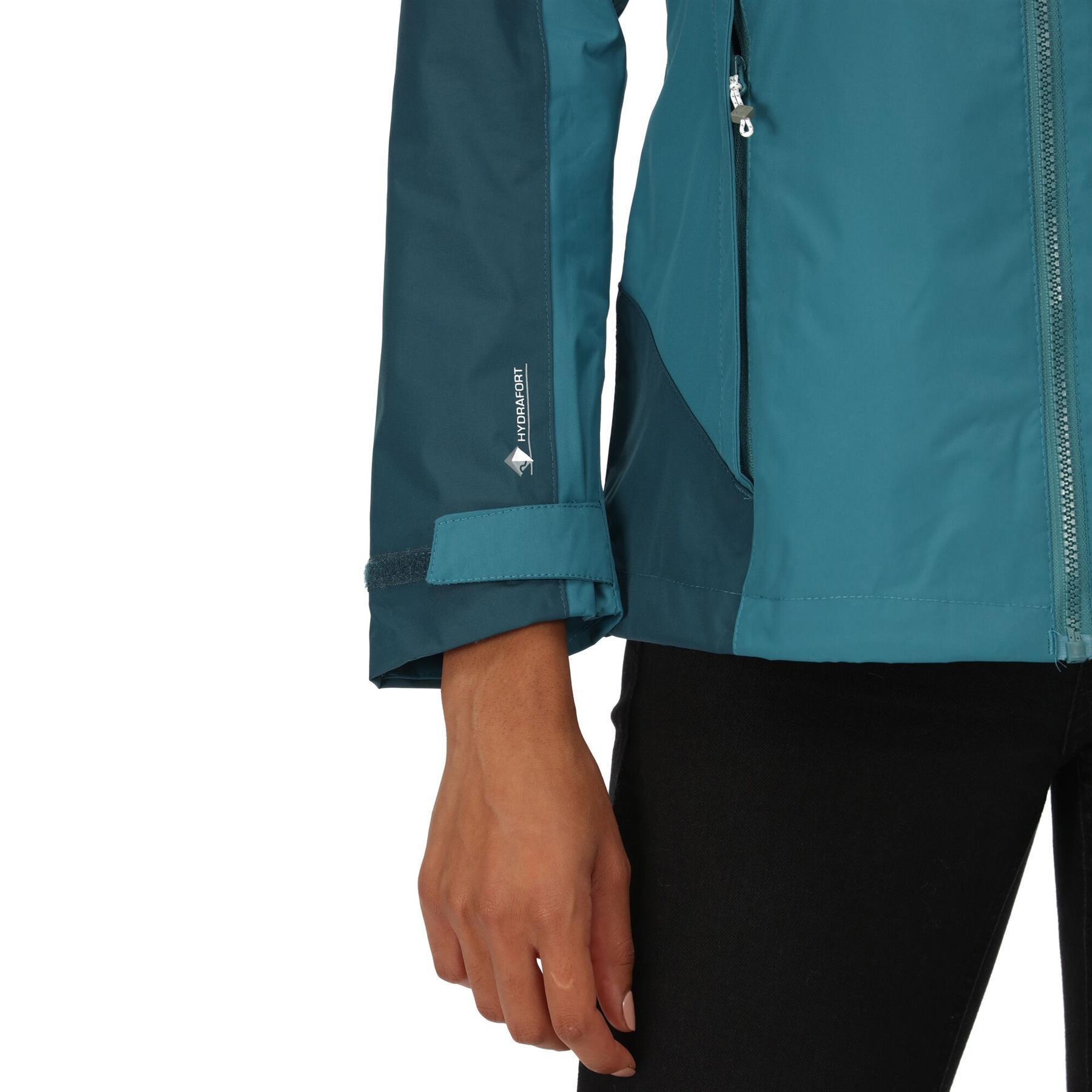 Regatta Womens Calderdale IV Hooded Waterproof Jacket Zipped Pockets - Picture 32 of 48