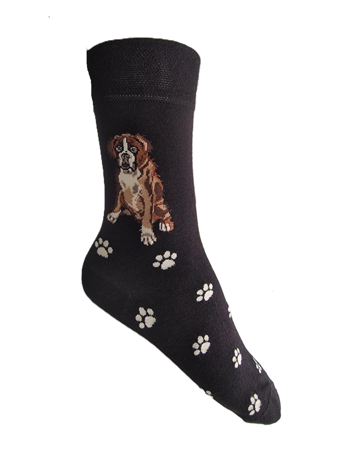 Ladies Dog Lover Novelty Socks Paw Print Bamboo Blend 4-8 - Picture 12 of 35