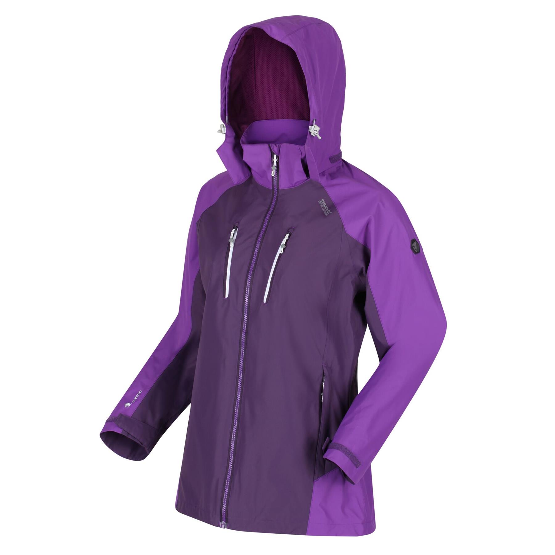 Regatta Womens Calderdale IV Hooded Waterproof Jacket Zipped Pockets - Picture 25 of 48