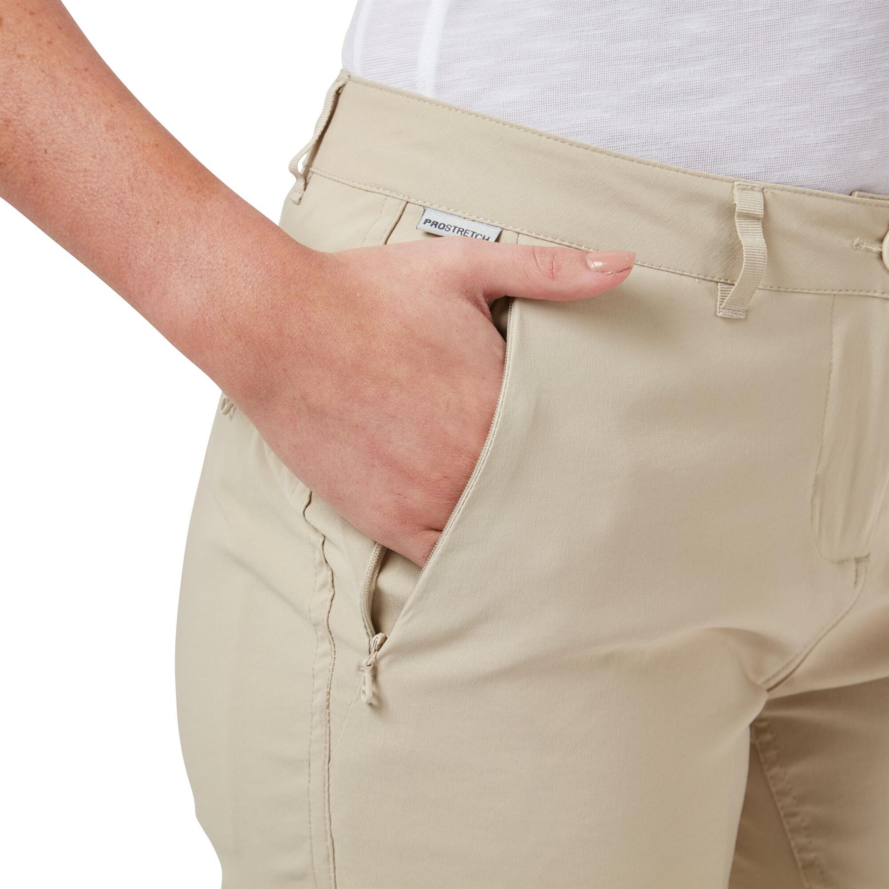 Craghoppers Womens Kiwi Pro III Stretch Active Zipped Pockets Shorts Camping - Picture 23 of 45