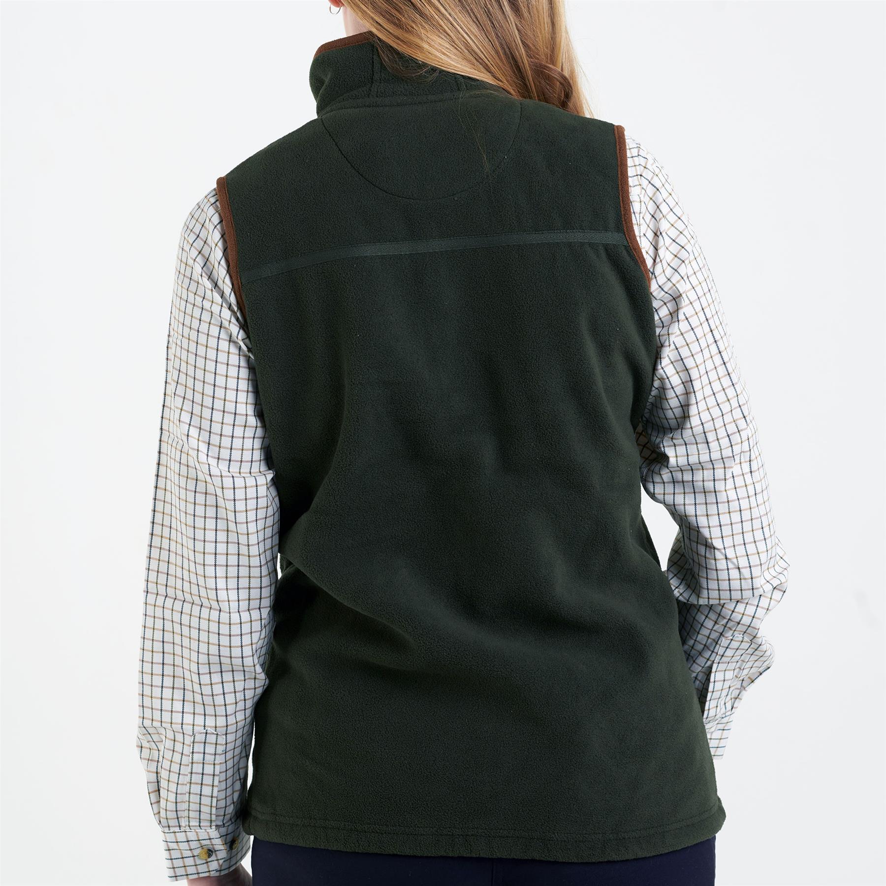 Hazy Blue Womens Ladies Sofia Full Zip Bodywarmer Gilet Fleece Waistcoat 8-20 - Picture 3 of 25