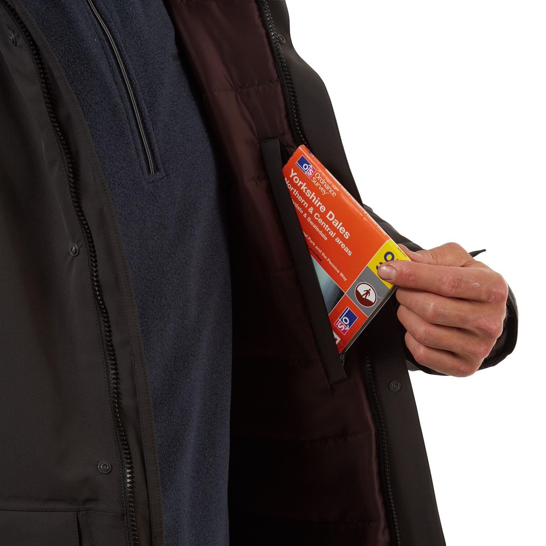 Craghoppers Mens Lorton Thermic Waterproof Breathable Stretch Hooded Jacket Coat - Picture 6 of 27