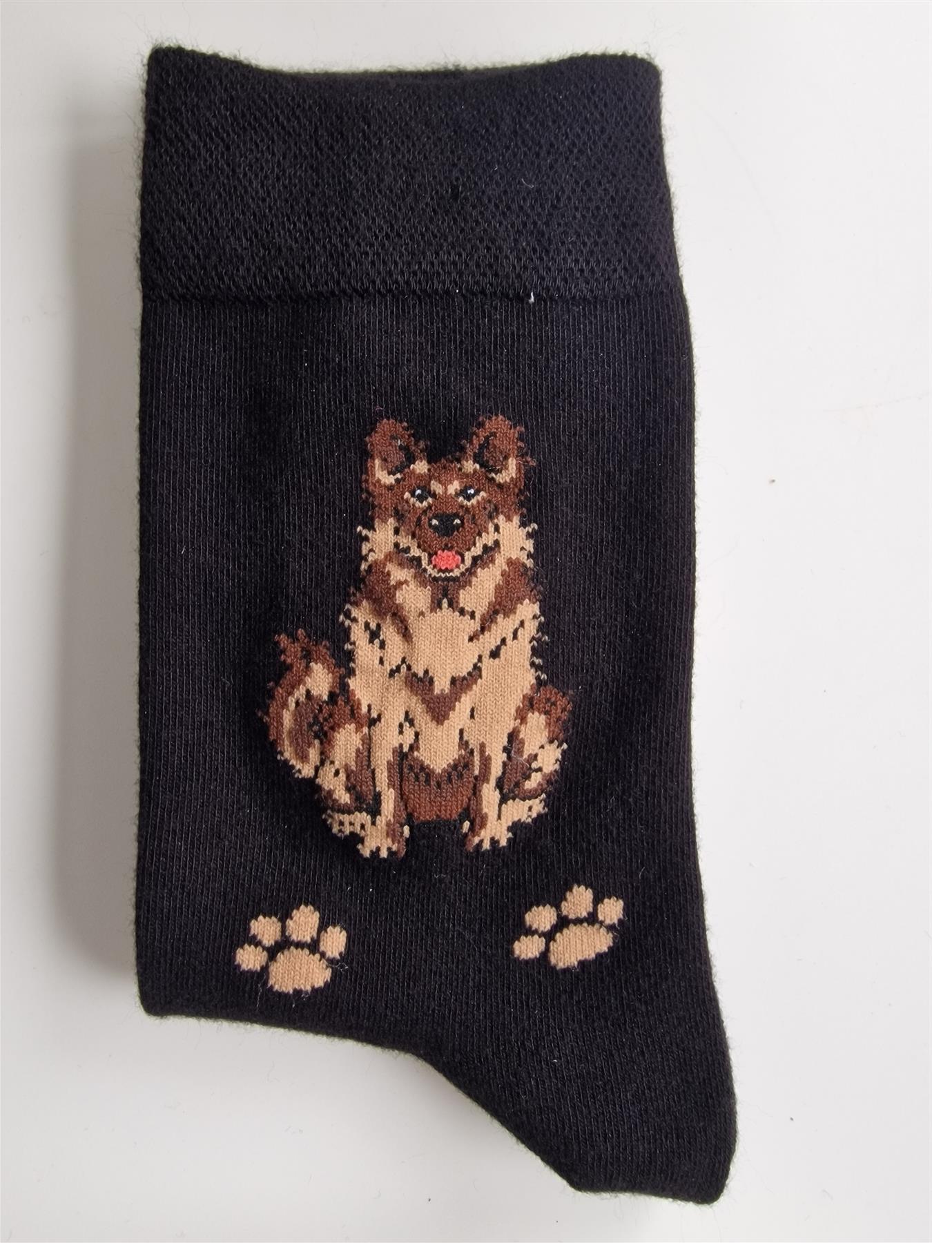 Ladies Dog Lover Novelty Socks Paw Print Bamboo Blend 4-8 - Picture 3 of 35