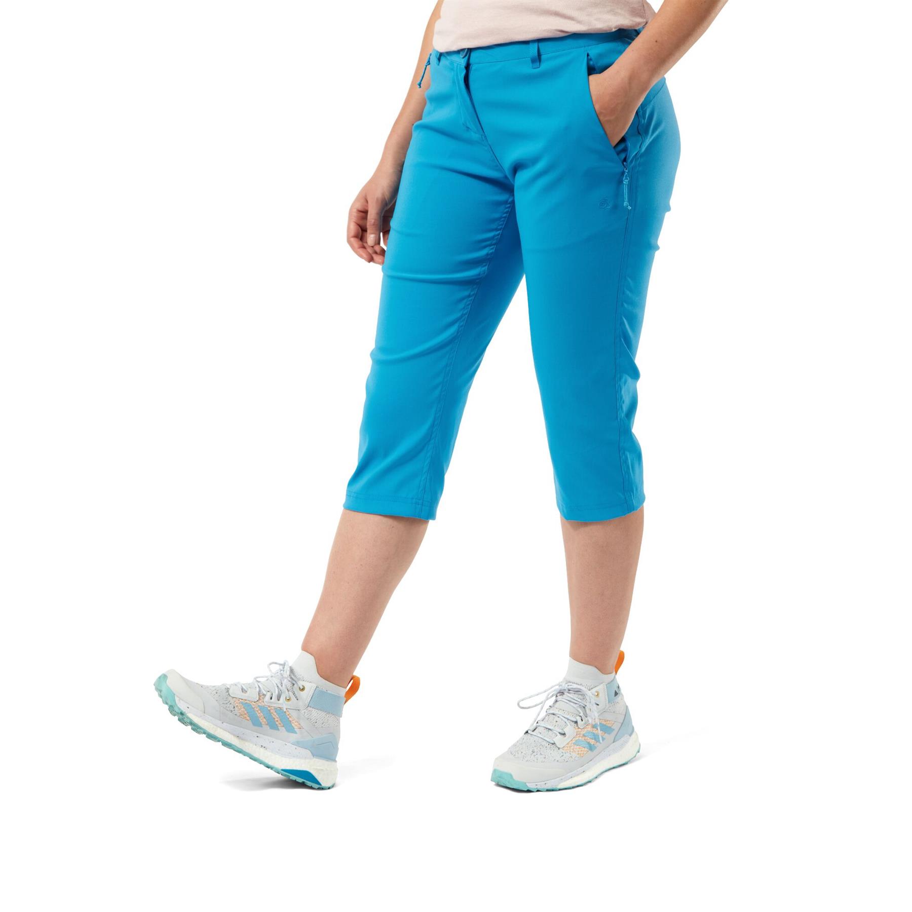 Craghoppers Womens Kiwi Pro Crop Trousers Zipped Pockets UPF - Picture 16 of 27