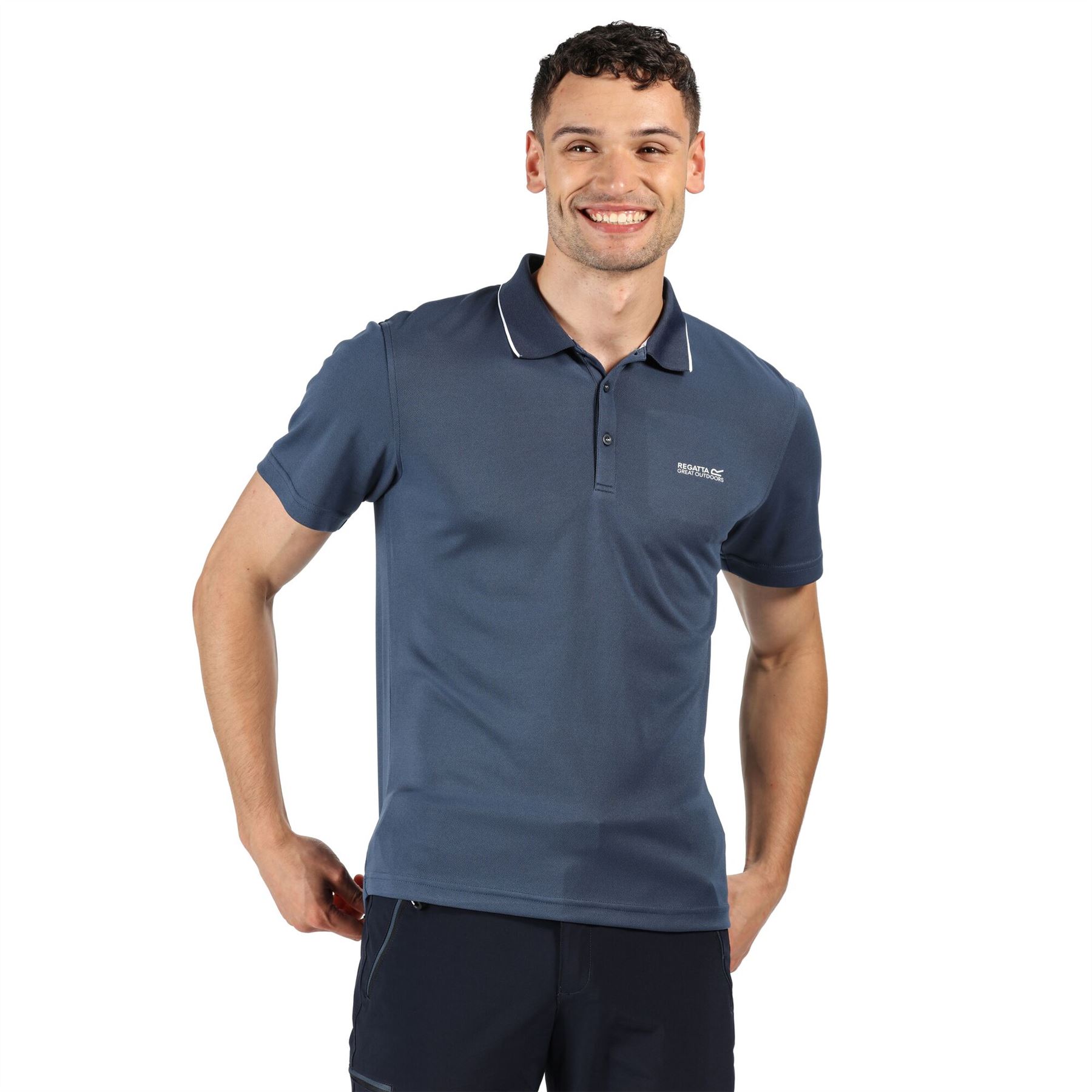 Regatta Mens Summer Polo Shirt S-4XL Coolweave Quick Dry Wicking T Shirt - Picture 13 of 62