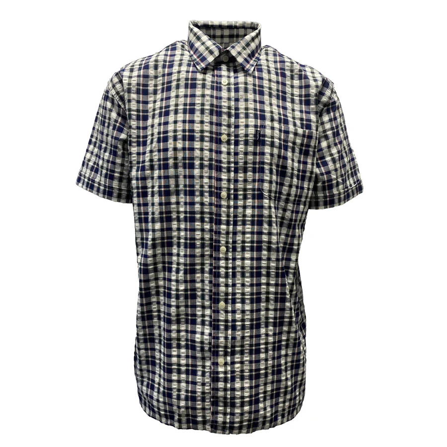 Mens Champion Croyde Short Sleeve Shirt | Yarn Dyed Countrywear Check-shirt - Picture 3 of 4