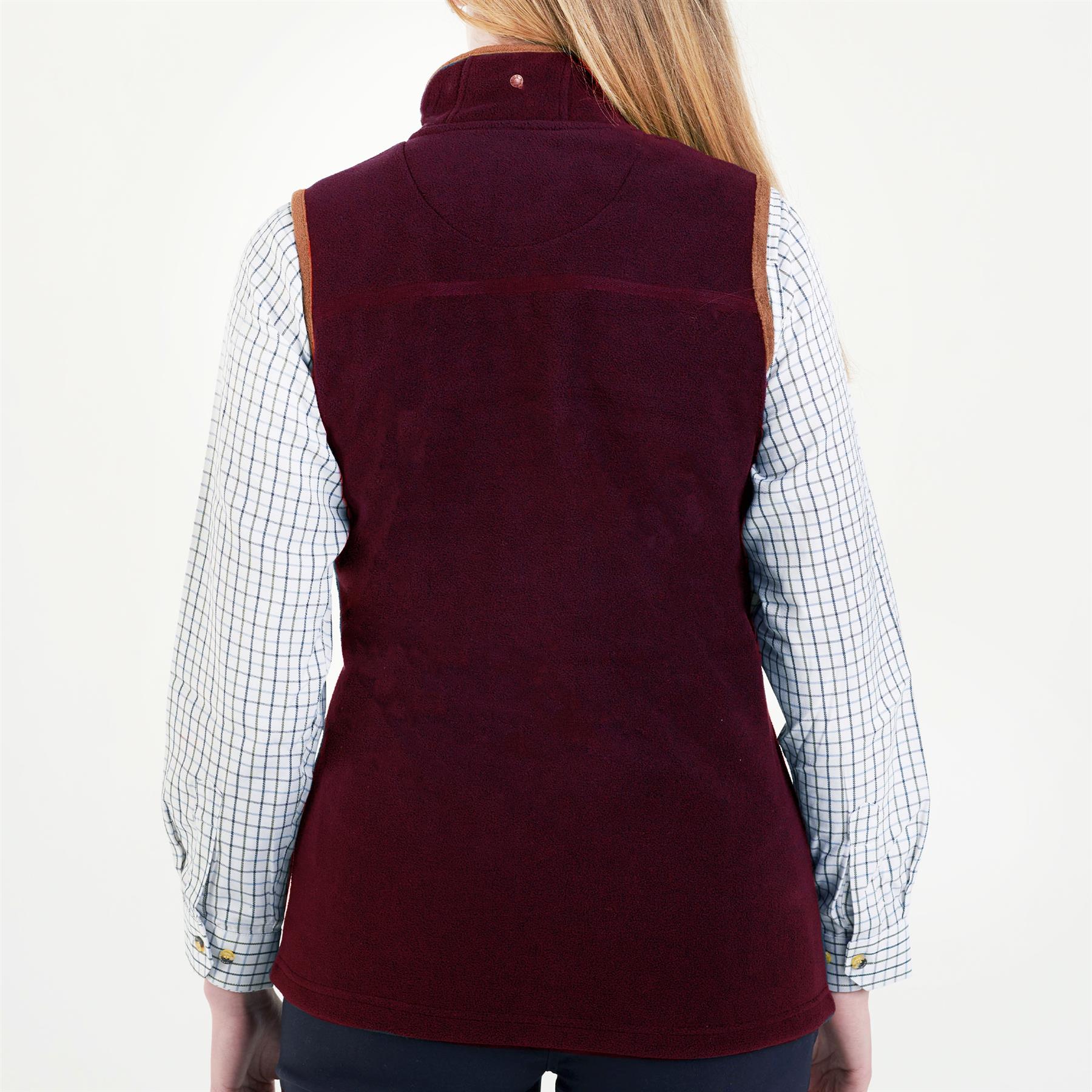 Hazy Blue Womens Ladies Sofia Full Zip Bodywarmer Gilet Fleece Waistcoat 8-20 - Picture 10 of 25