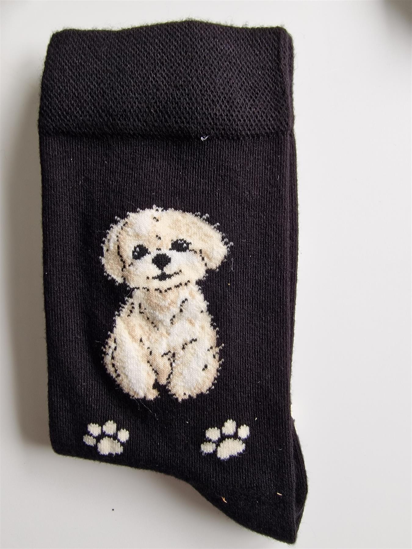 Ladies Dog Lover Novelty Socks Paw Print Bamboo Blend 4-8 - Picture 25 of 35