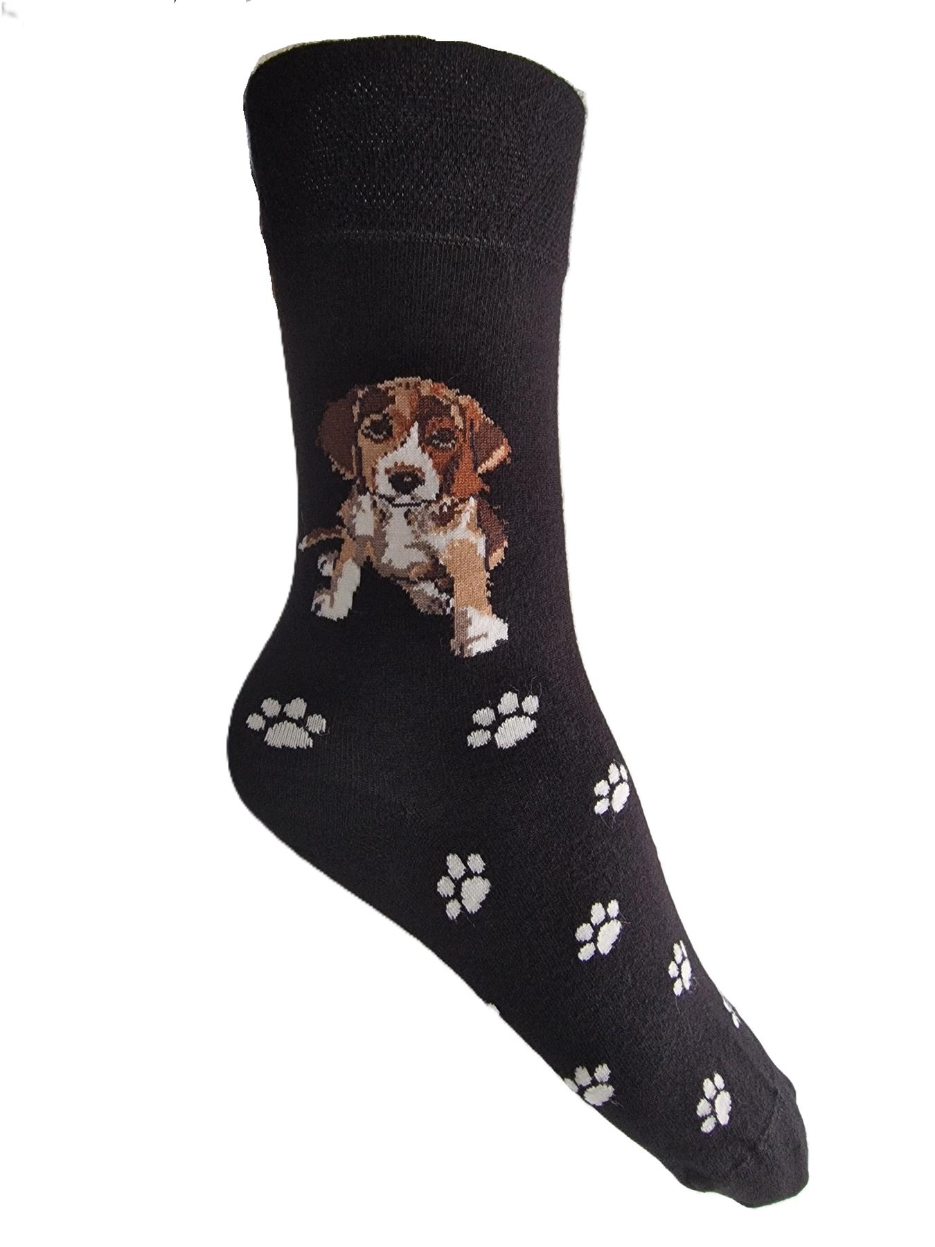 Ladies Dog Lover Novelty Socks Paw Print Bamboo Blend 4-8 - Picture 4 of 35