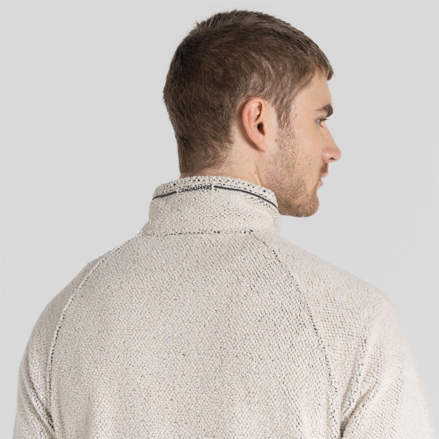 Craghoppers Mens Karlton Fleece Half Zip waffle Texture - Picture 14 of 15