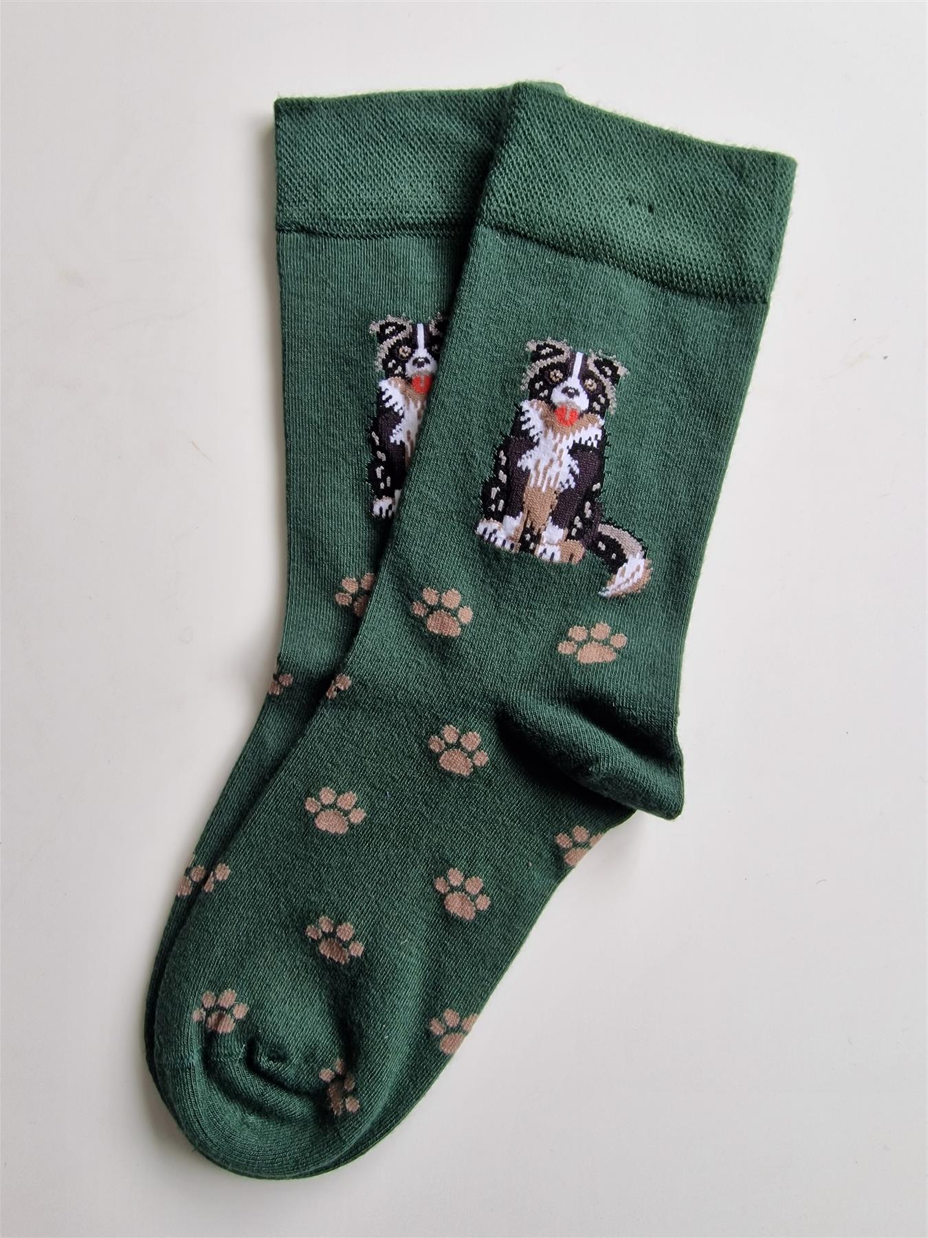 Ladies Dog Lover Novelty Socks Paw Print Bamboo Blend 4-8 - Picture 8 of 35