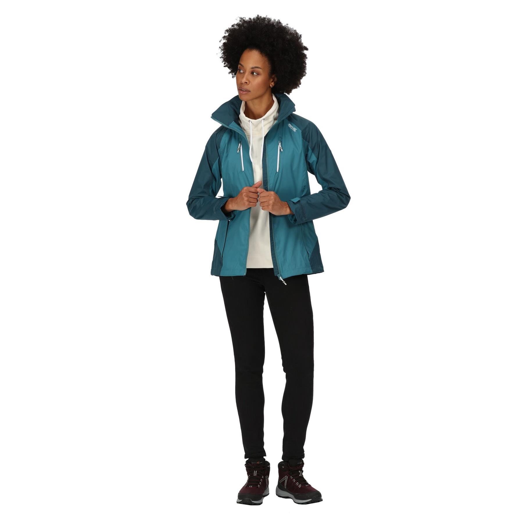 Regatta Womens Calderdale IV Hooded Waterproof Jacket Zipped Pockets - Picture 27 of 48