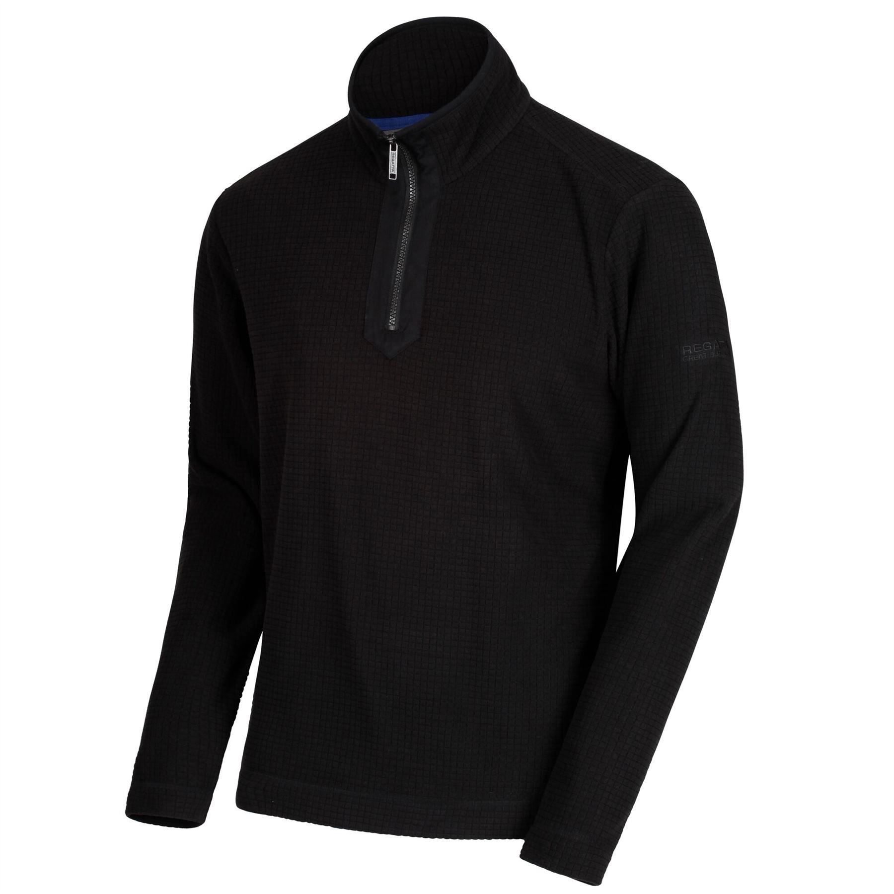 Regatta Mens Elgon Hazy Blue Brooklyn Half Zip Lightweight Fleece - Picture 11 of 32