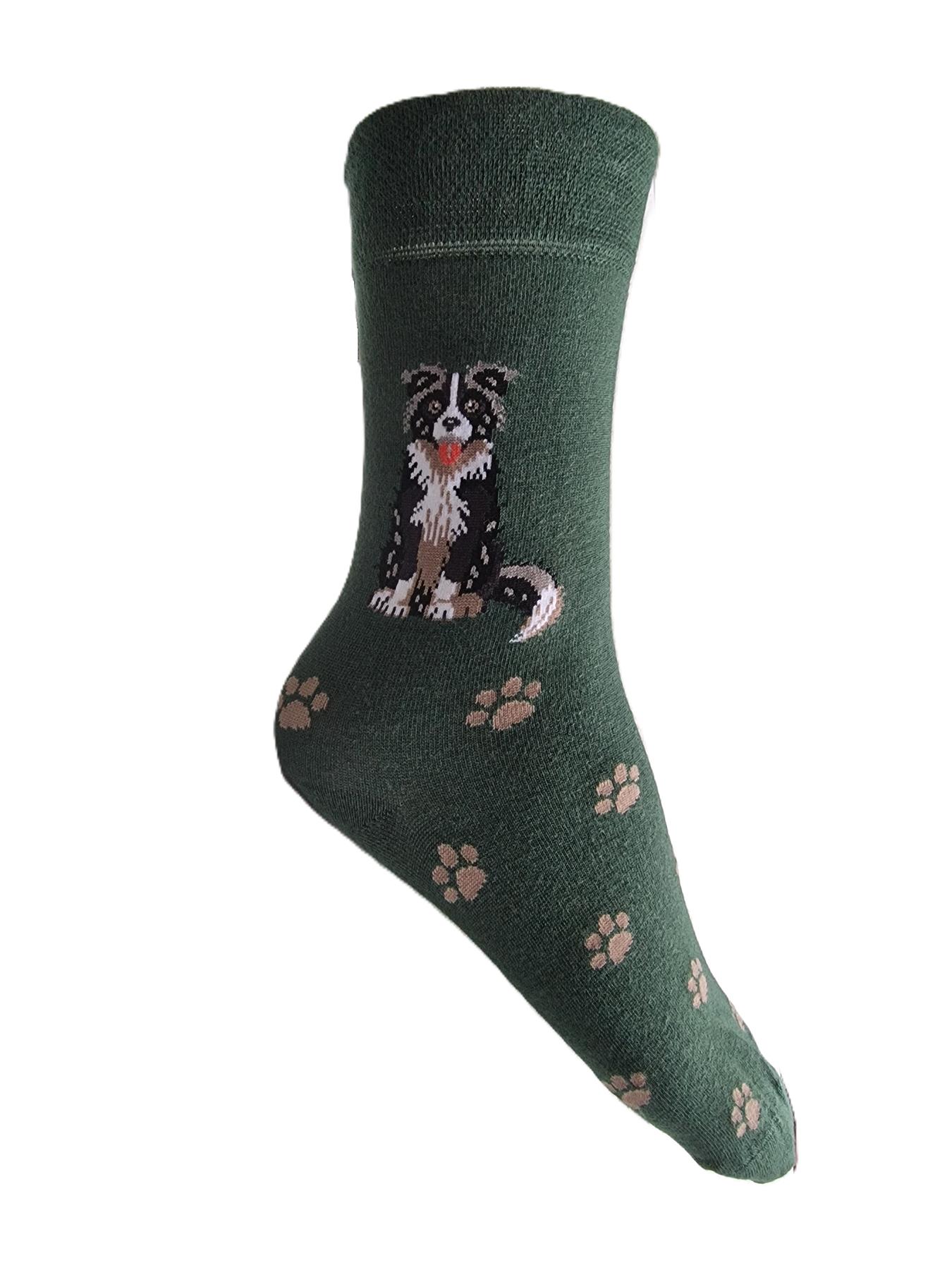 Ladies Dog Lover Novelty Socks Paw Print Bamboo Blend 4-8 - Picture 7 of 35