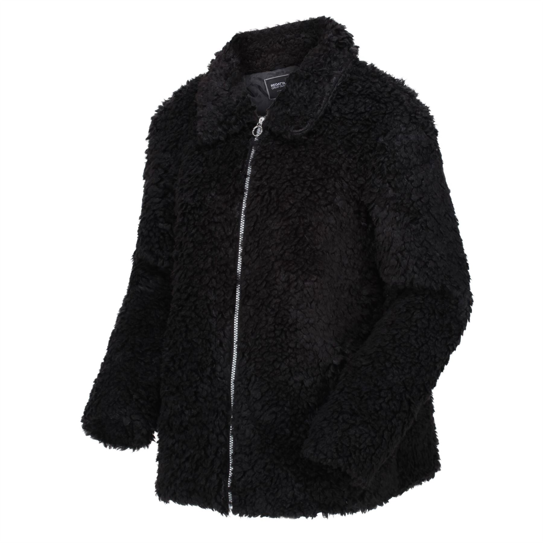 Regatta Womens Akasha Full Zip Taffeta Lined Teddy Fleece Sweater Jacket - Picture 5 of 8