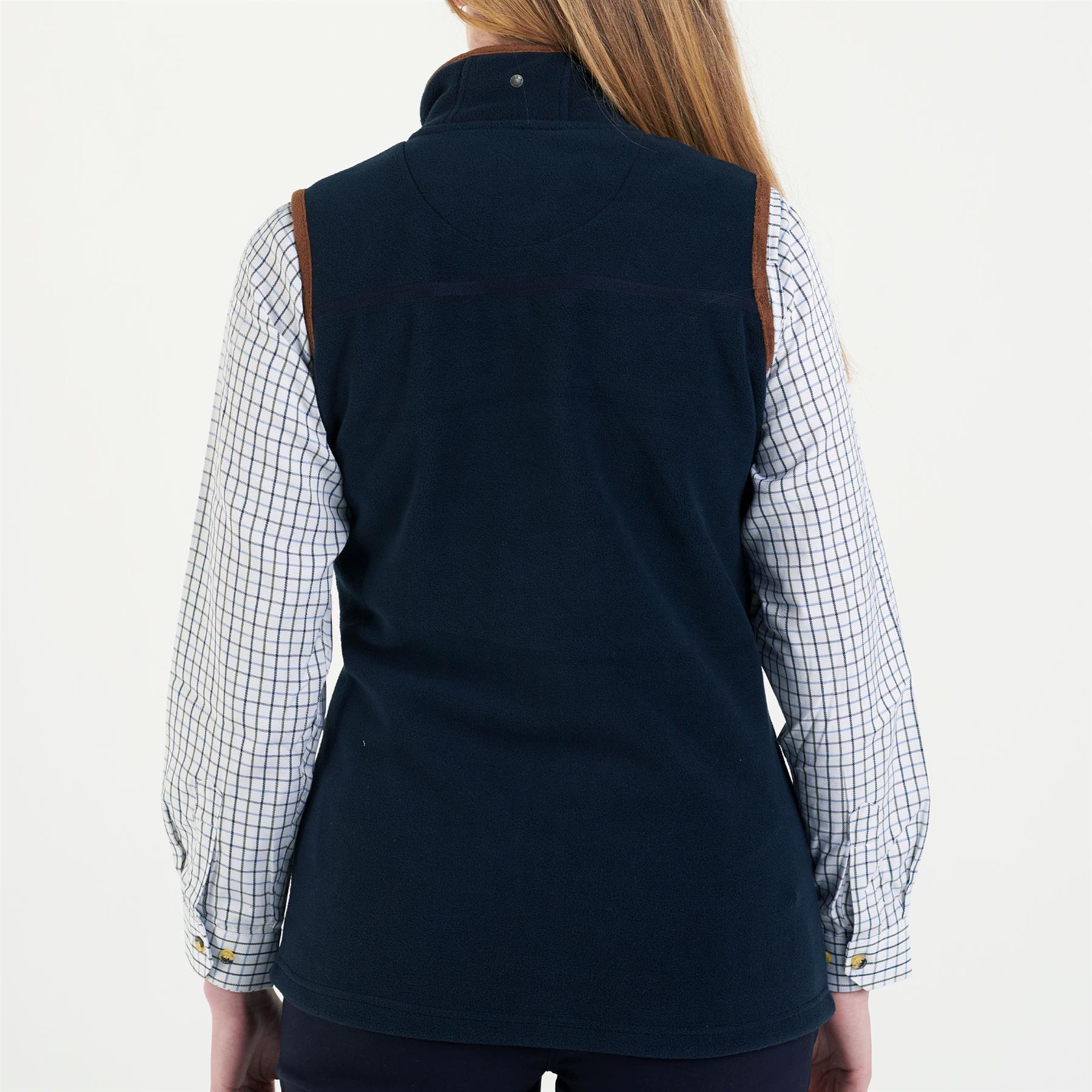 Hazy Blue Womens Ladies Sofia Full Zip Bodywarmer Gilet Fleece Waistcoat 8-20 - Picture 6 of 25