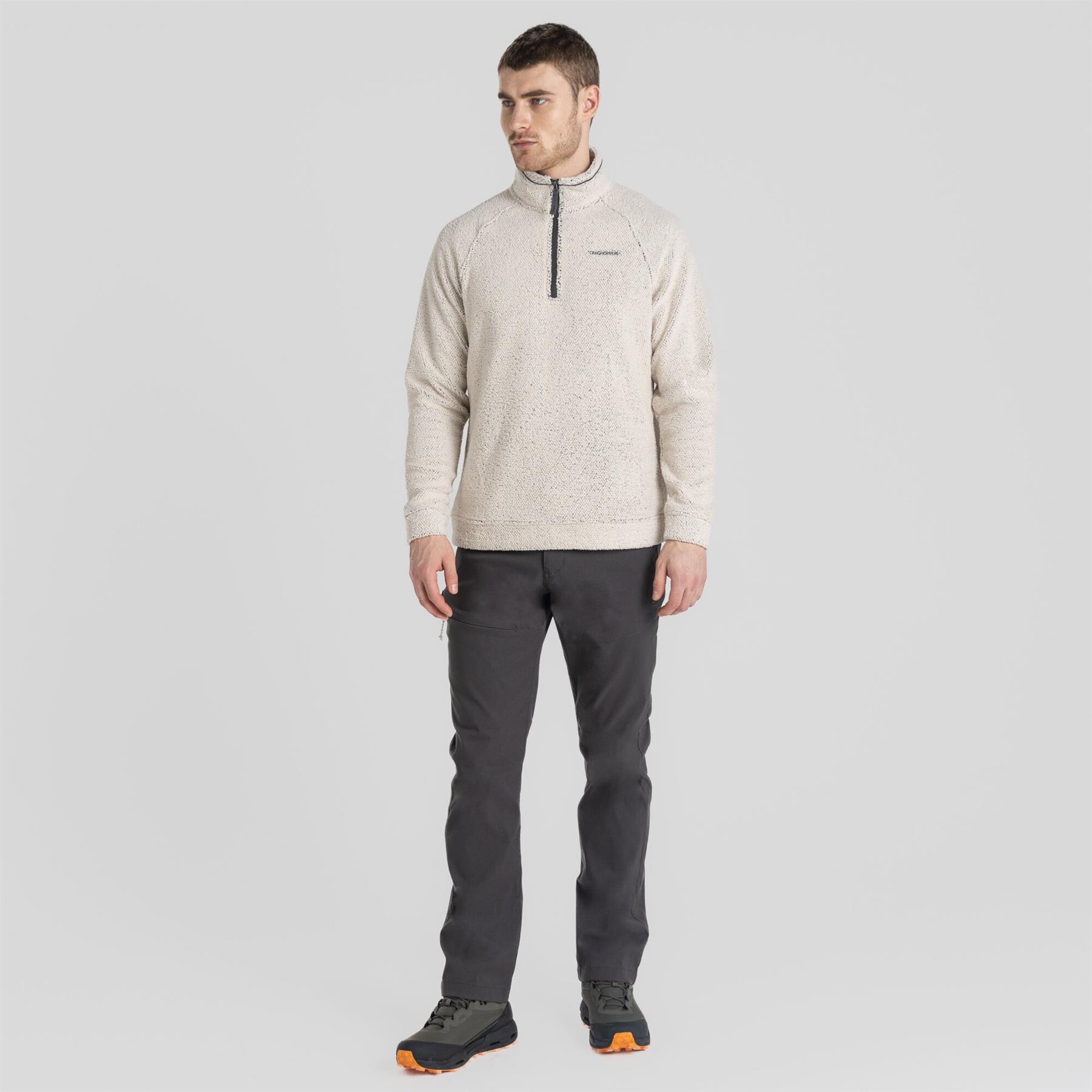 Craghoppers Mens Karlton Fleece Half Zip waffle Texture - Picture 12 of 15