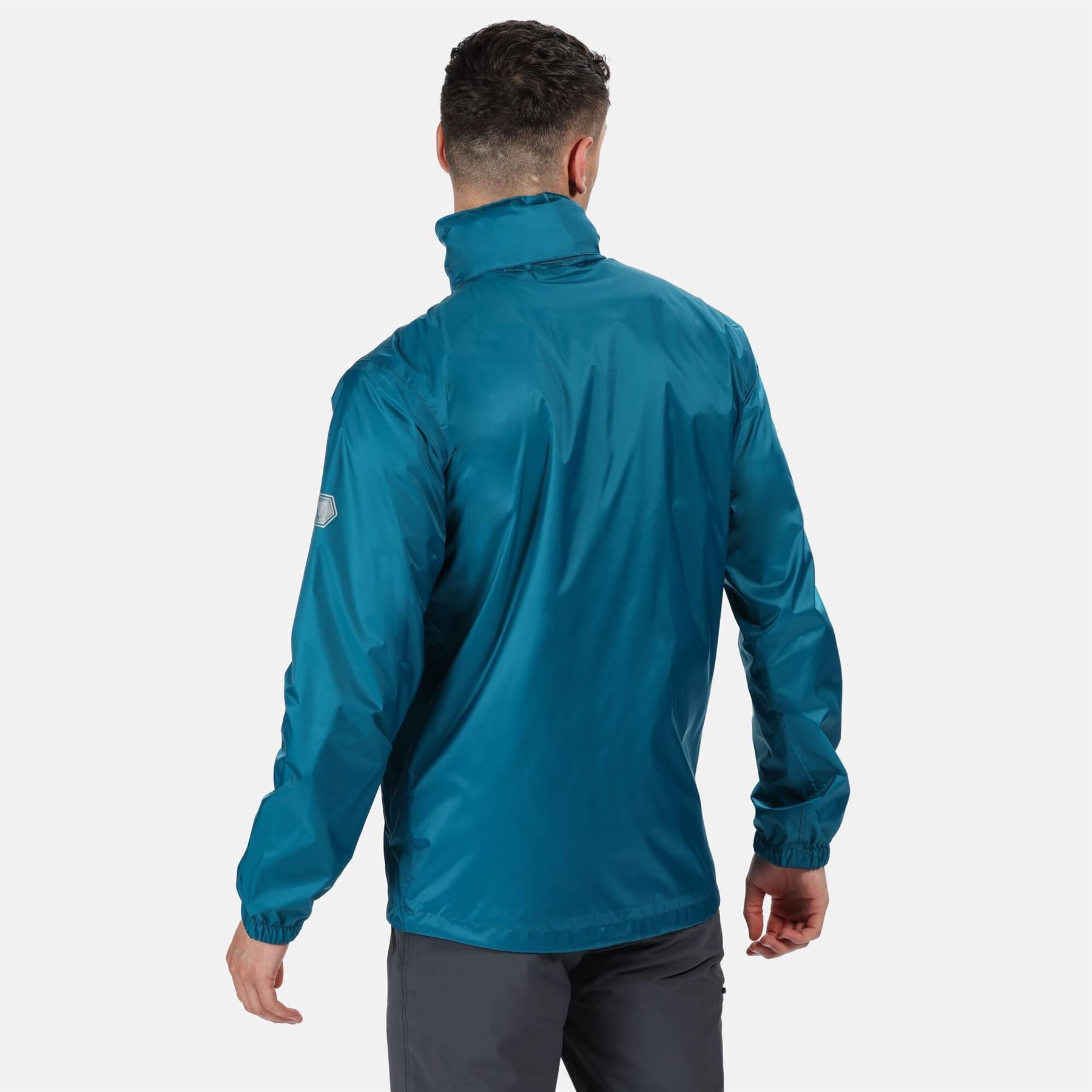 Regatta Mens Lyle IV Waterproof Packaway Jacket Concealed Hood Full Zip