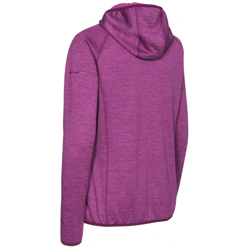 Trespass Womens Youri Melange Full Zip Up Fleece Jacket Pouch Hoodie Hooded Coat - Picture 4 of 7