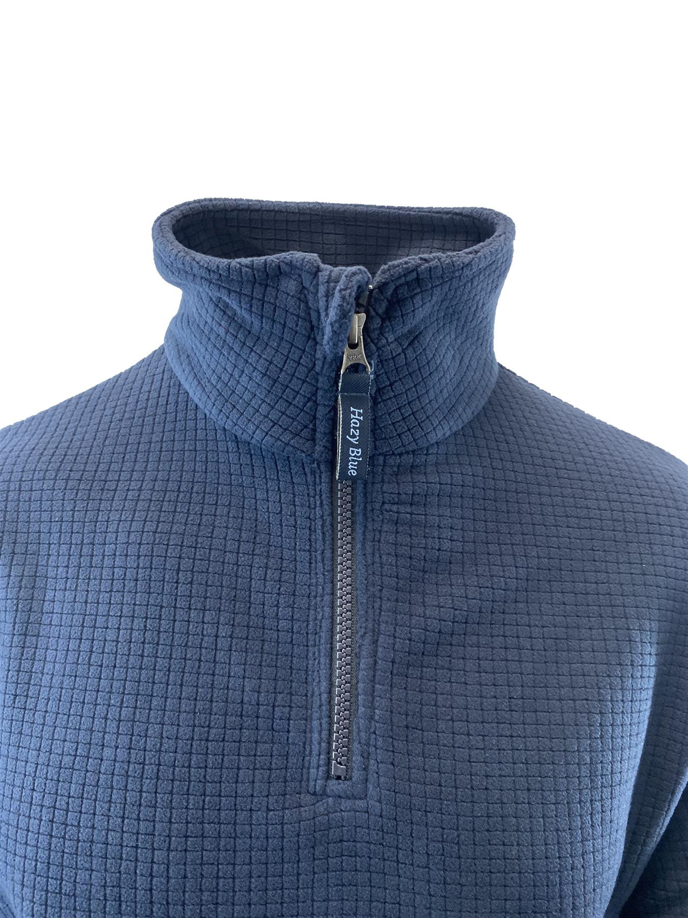 Regatta Mens Elgon Hazy Blue Brooklyn Half Zip Lightweight Fleece - Picture 29 of 32