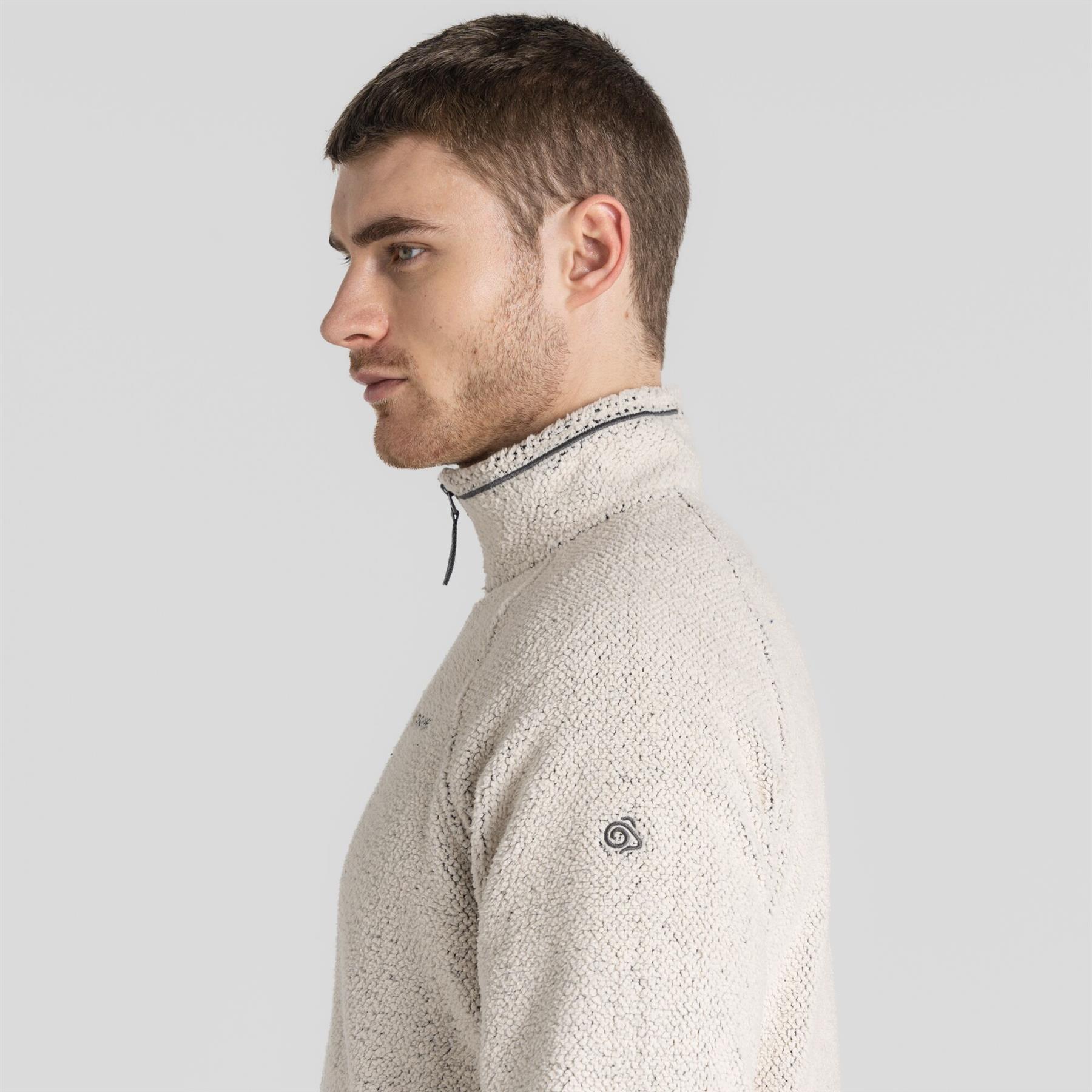 Craghoppers Mens Karlton Fleece Half Zip waffle Texture - Picture 15 of 15