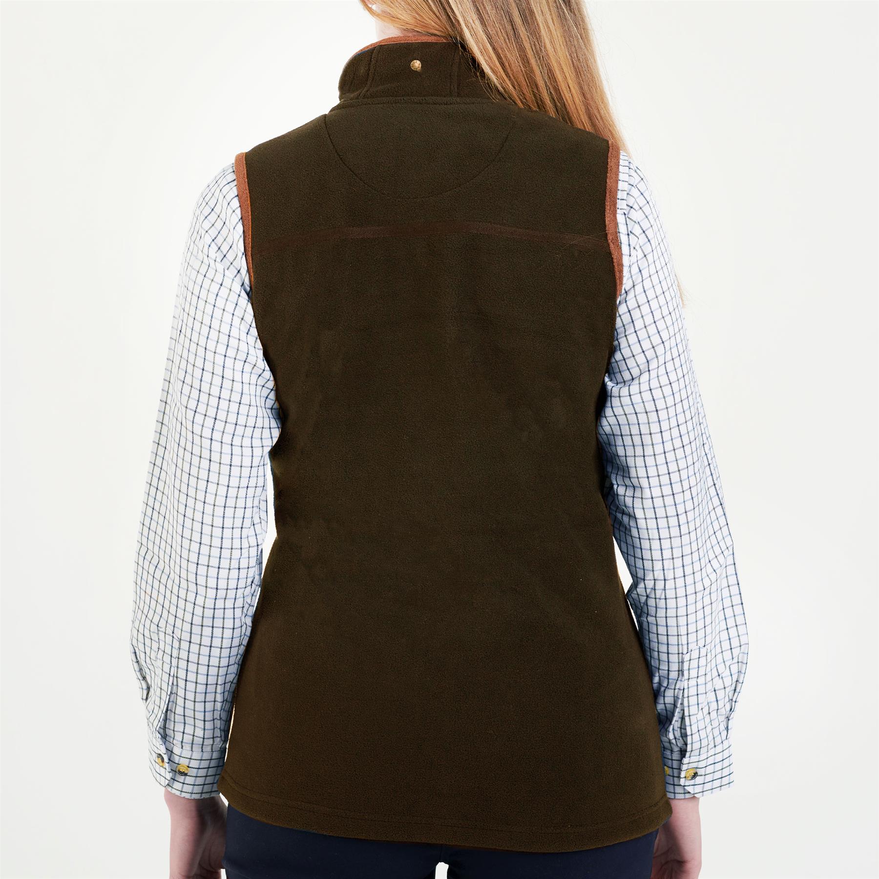 Hazy Blue Womens Ladies Sofia Full Zip Bodywarmer Gilet Fleece Waistcoat 8-20 - Picture 13 of 25