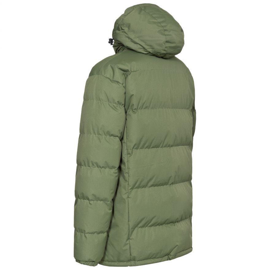 Chaqueta aislada acolchada con clip para hombre Trespass informal con cremallera abrigo con capucha - Imagen 14 de 19