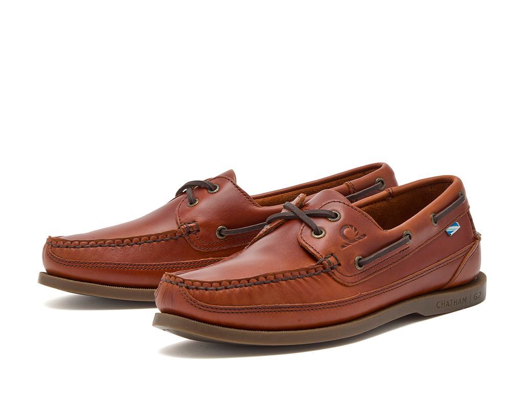 Chatham Leder Bootsschuhe für Herren - Kayak II G2 in Chestnut, 6-15 - Bild 6 von 16