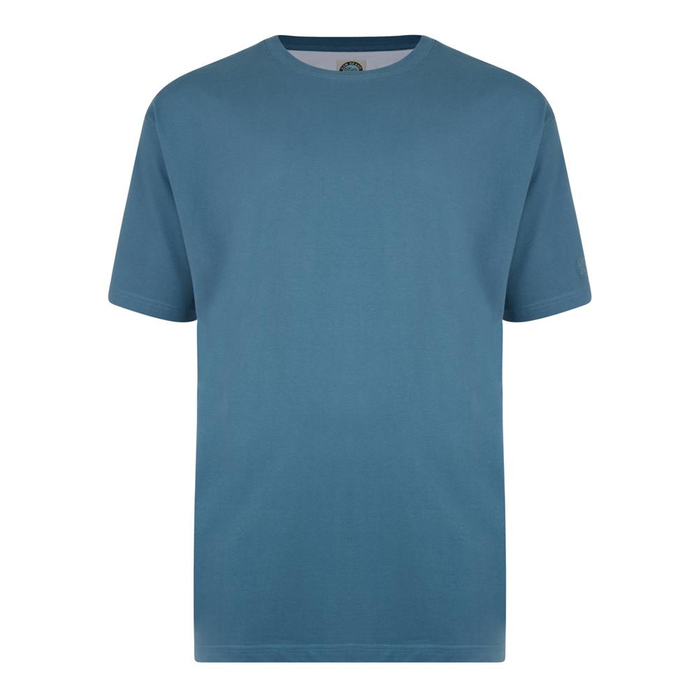 Camiseta lisa de algodón puro talla grande KAM para hombre talla 2XL-12XL, 10 colores - Imagen 5 de 12