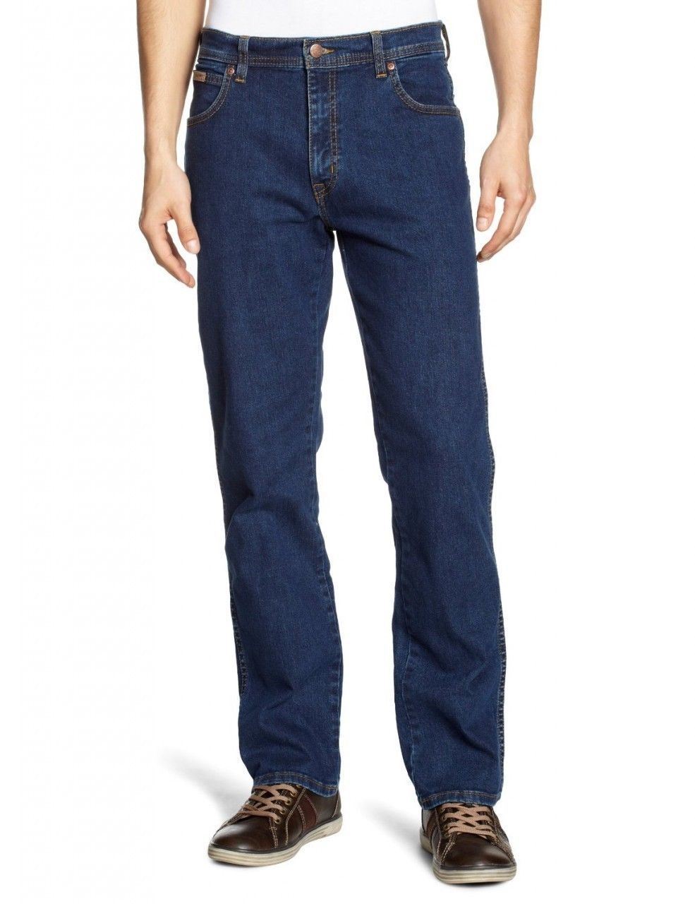 Wrangler Texas Para Hombre Calce Clásico Stretch Jeans Piedra Oscuro Talla  30\