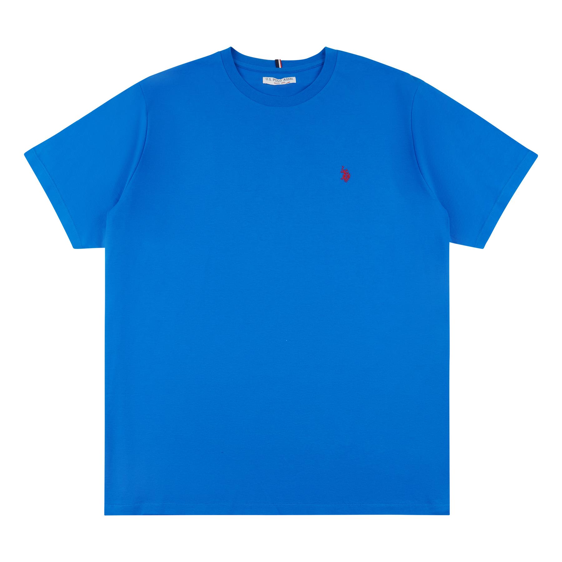 Men U.S. Polo Assn. Uspa Pure Cotton Plain T-Shirt With Small Logo - Picture 17 of 28