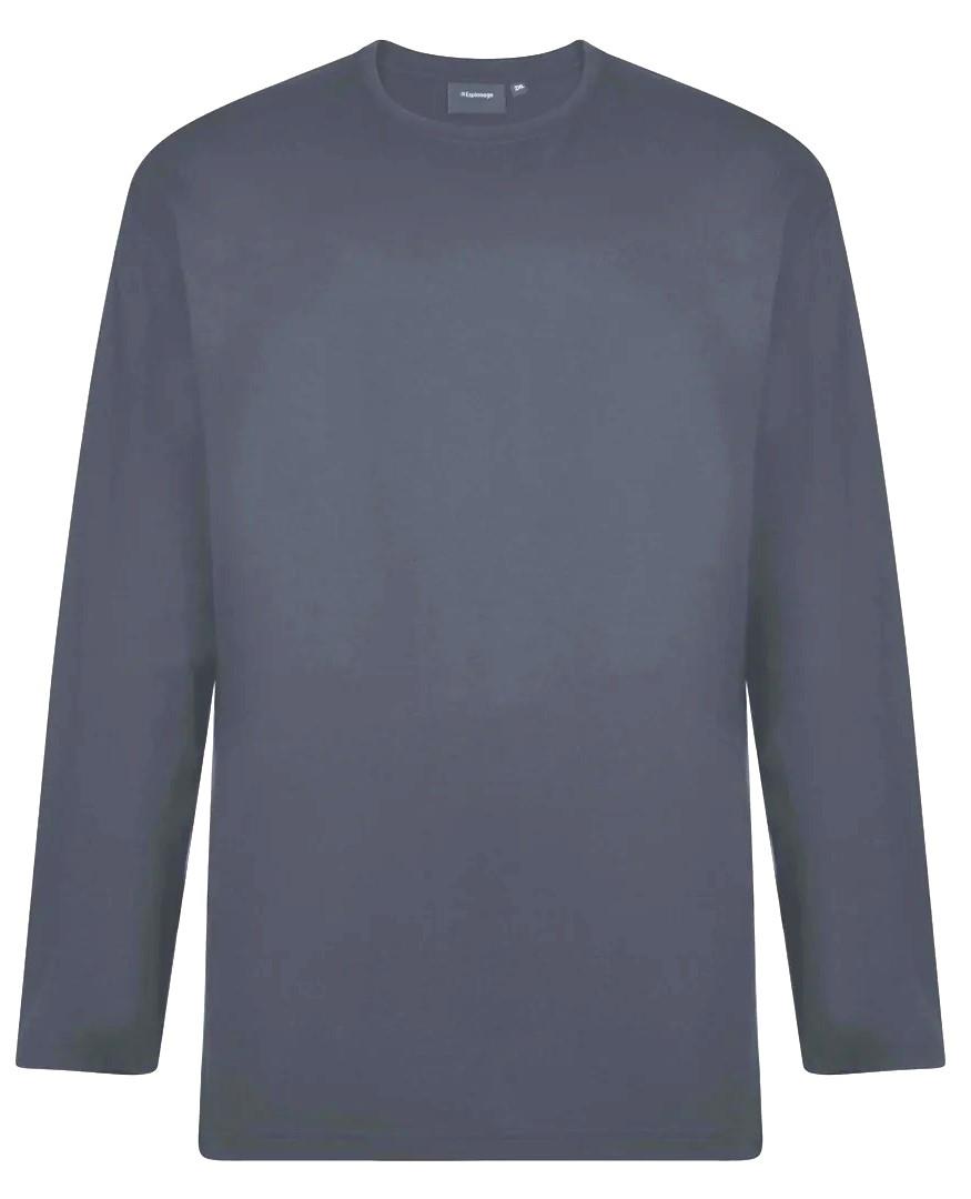 Espionage Mens Big Size Pure Cotton Long Sleeve Tee Shirt Size 2XL-8XL - Picture 22 of 43