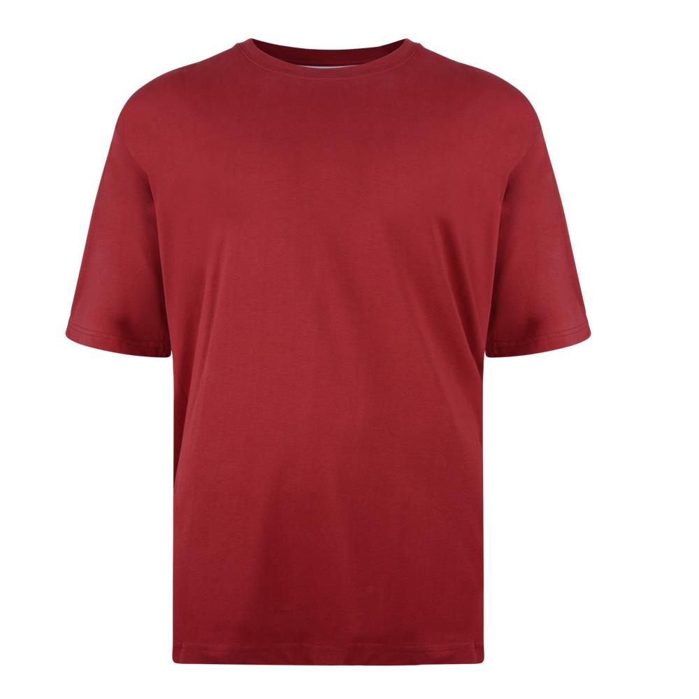 Camiseta lisa de algodón puro talla grande KAM para hombre talla 2XL-12XL, 10 colores - Imagen 12 de 12