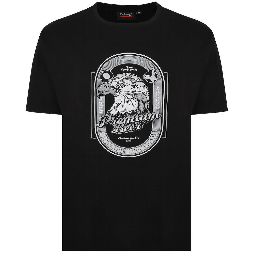 Espionage Mens Never Surrender Crew Neck Tee In 2XL-6XL