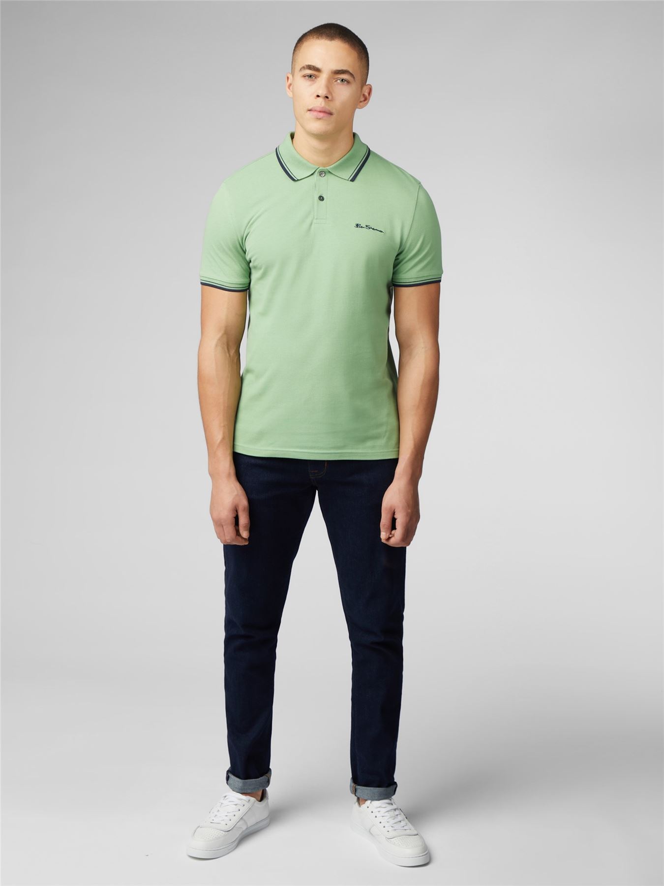 Ben Sherman Men's Short Sleeve Polo Shirt 0077487, 2XL-5XL, 4 Colours - Picture 21 of 35