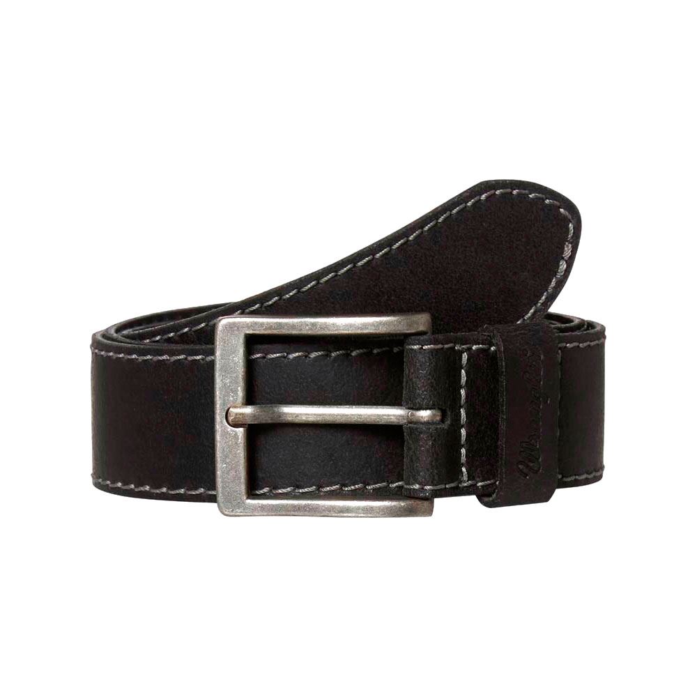 -XXXL 46/" WRANGLER GENIUNE LEATHER BASIC STITCHED BELT IN BLACK IN SIZE XS 32/"