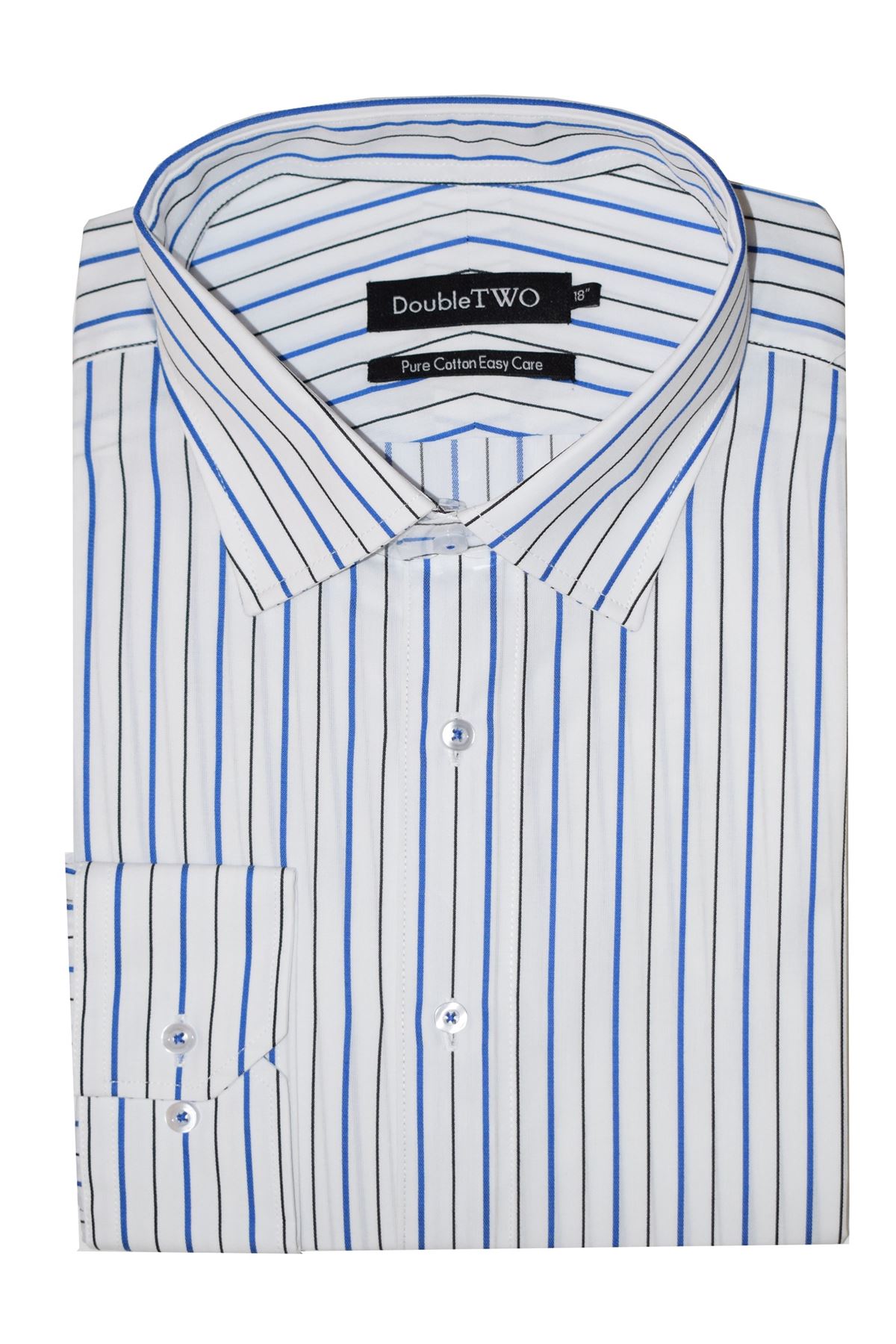 Double Two Cotton Easy Care LS Shirts Without Pocket (AW18),Multiple Options