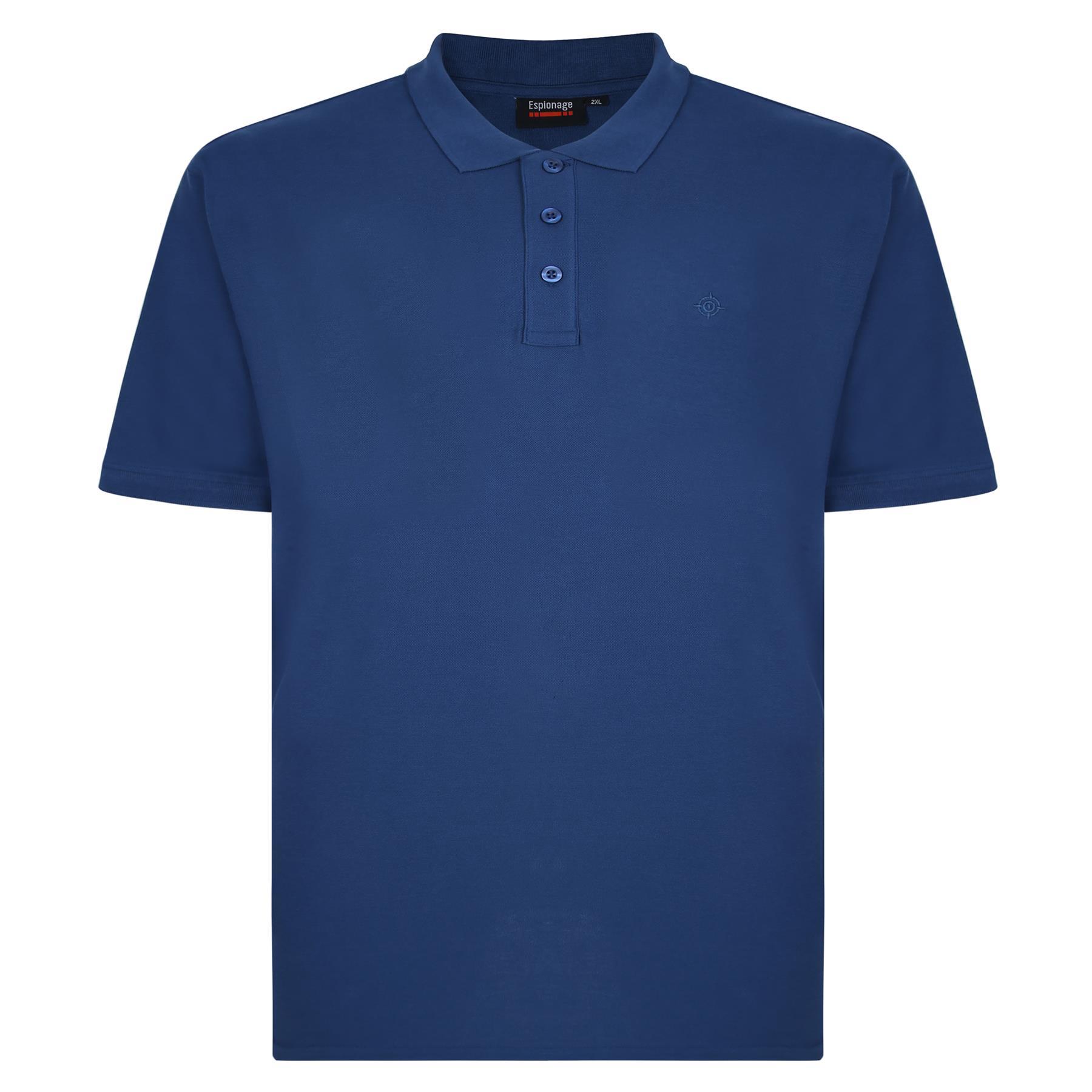 Polo uomo Spionage taglie forti cotone premium piqué taglia 2XL-8XL 20 colori - Foto 23 di 98