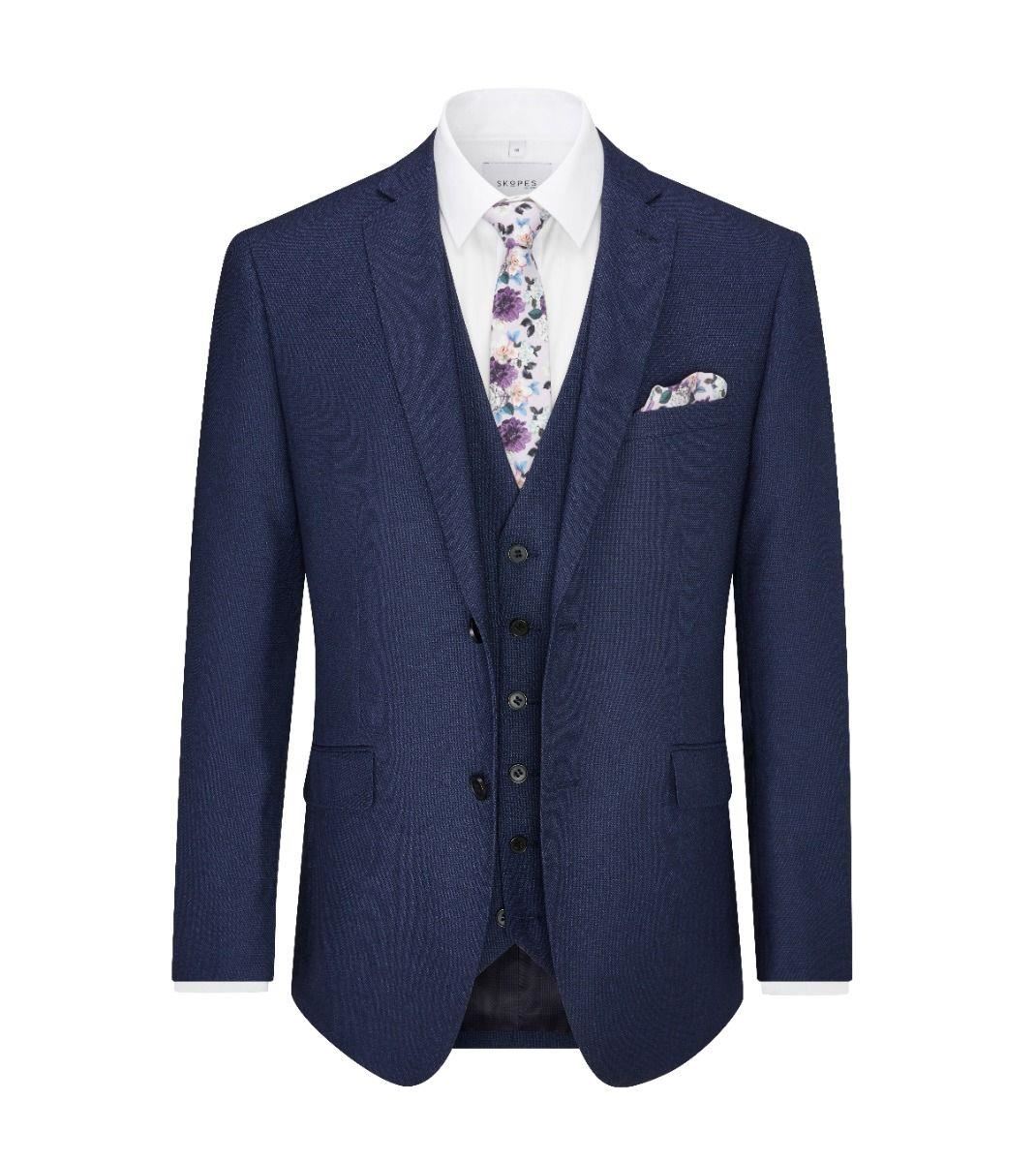 Skopes Herren Harcourt Tailored Fit Anzug Sakko Größe Navy 34 bis 72 - Bild 14 von 16