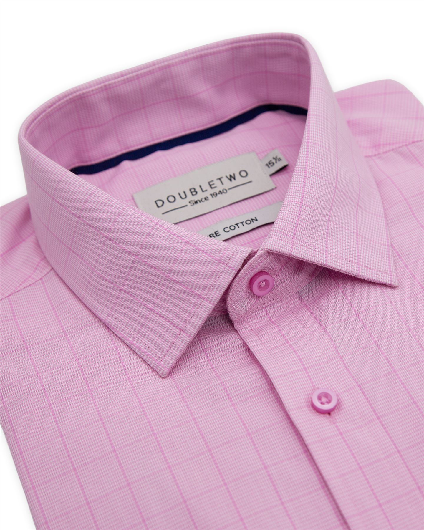 Camisa a Cuadros Doble Dos Hombre Manga Larga GS4235 Talla 15 a 23, 2 Colores - Imagen 23 de 24