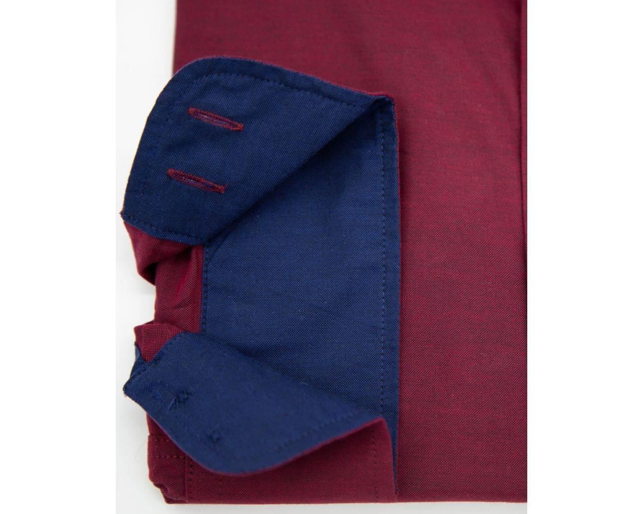 Camisa Formal Doble Dos Para Hombre Calce Clásico Manga Larga Algodón Puro 18.5 a 23 - Imagen 24 de 27