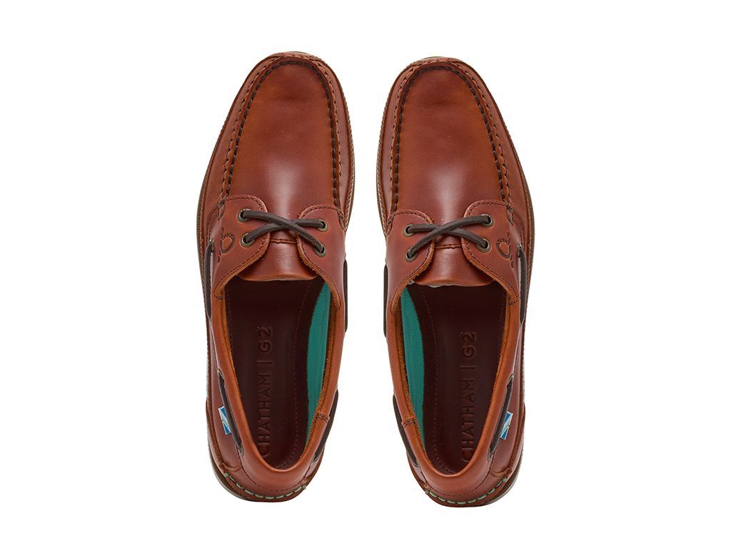 Chatham Leder Bootsschuhe für Herren - Kayak II G2 in Chestnut, 6-15 - Bild 12 von 16