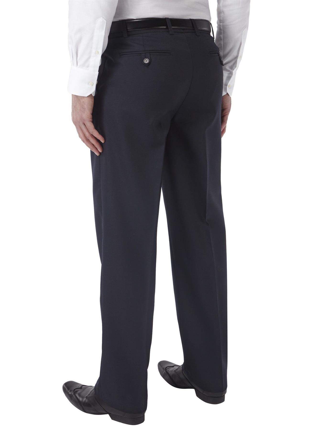 SKOPES EXTRA TALL FLEXI WAIST FLAT FRONT TROUSERS IN NAVY,WAIST 32-50, L36 | eBay