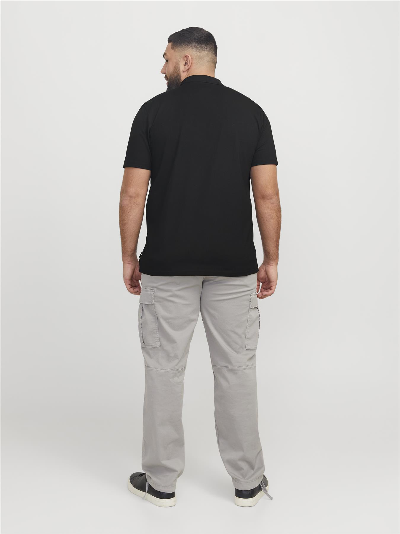Jack & Jones Polo Shirt For Men (JCOFUSION PIQUE) in 3 Colours, 4XL-7XL - Picture 9 of 17